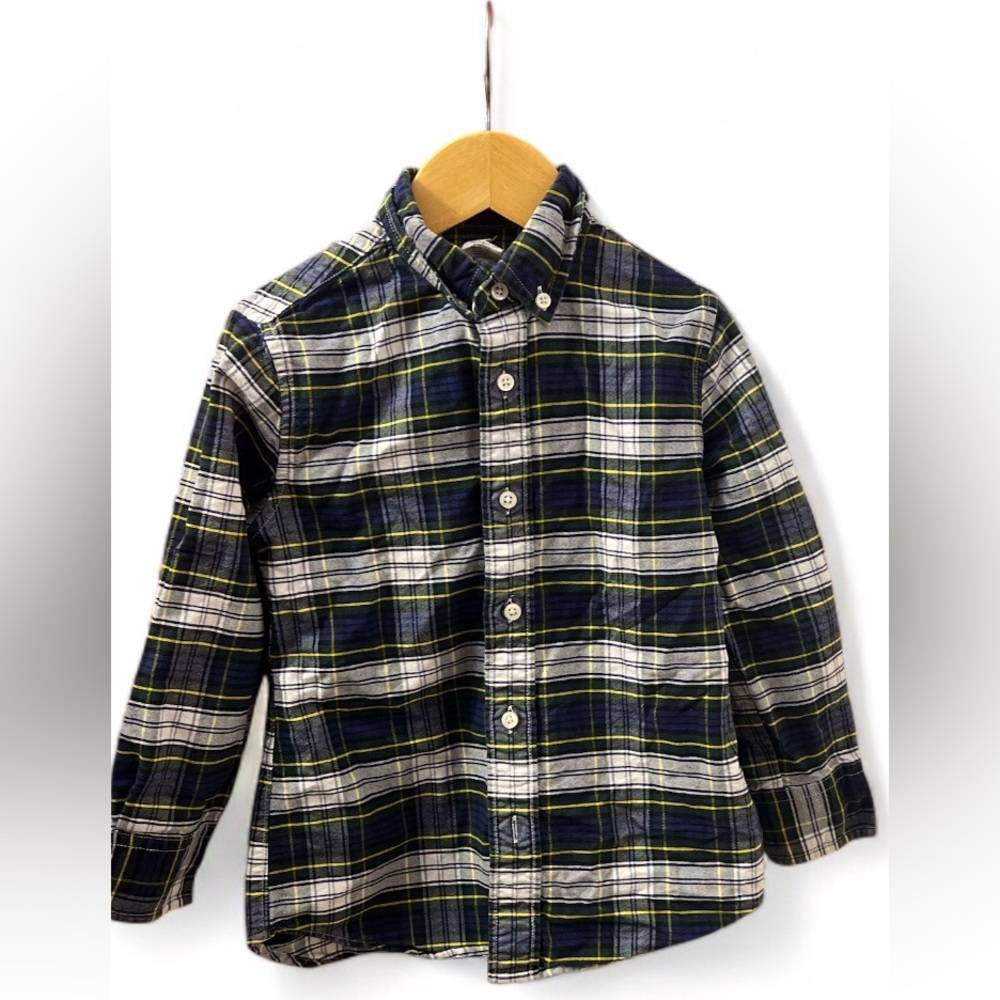 Crewcuts boys plaid button down shirt
